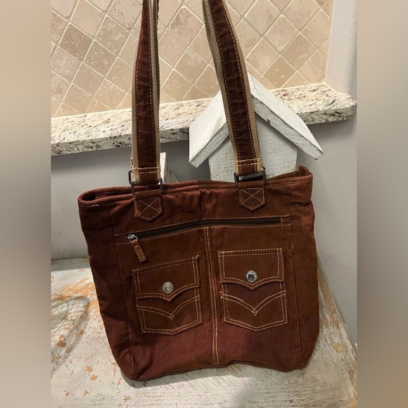 Levi's Handbags - Y2K Levi’s Brown Corduroy Tote Bag with Pockets